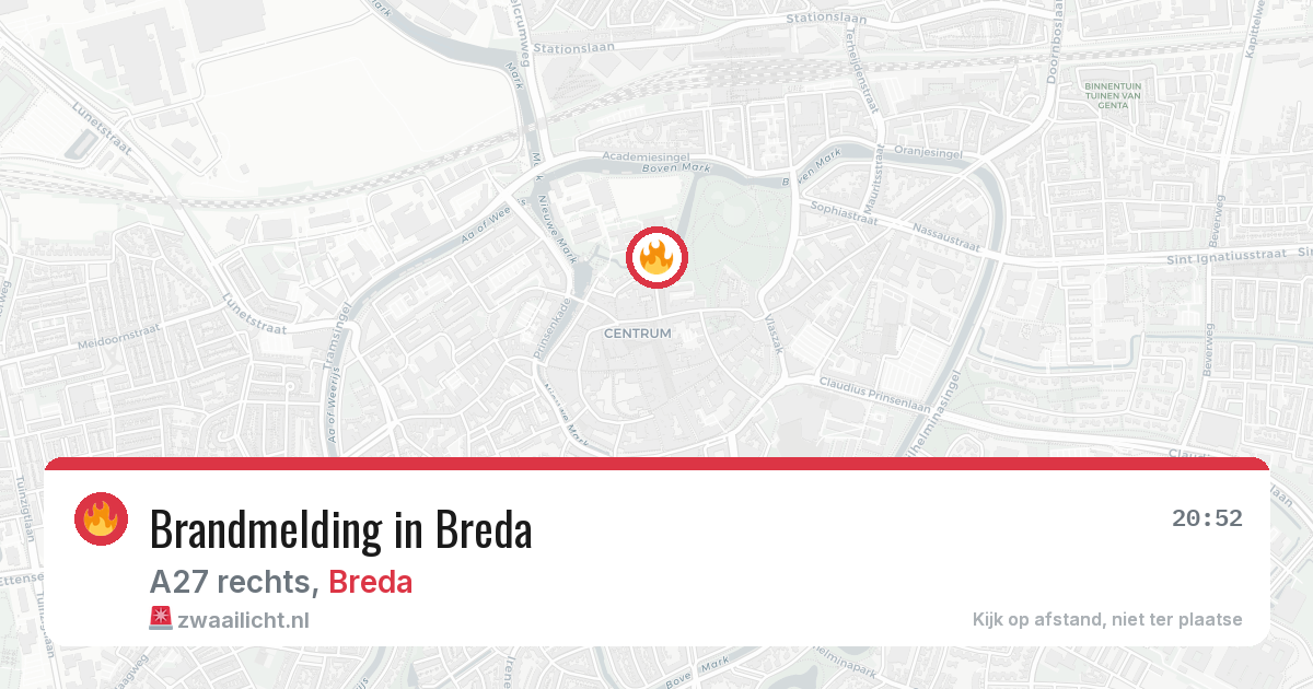 Brandmelding in Breda — 16 jul 2026