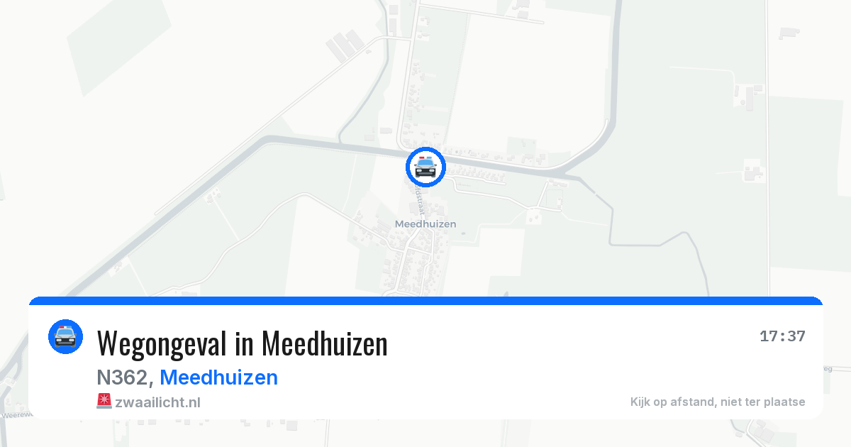 Wegongeval in Meedhuizen — 21 mrt 2026
