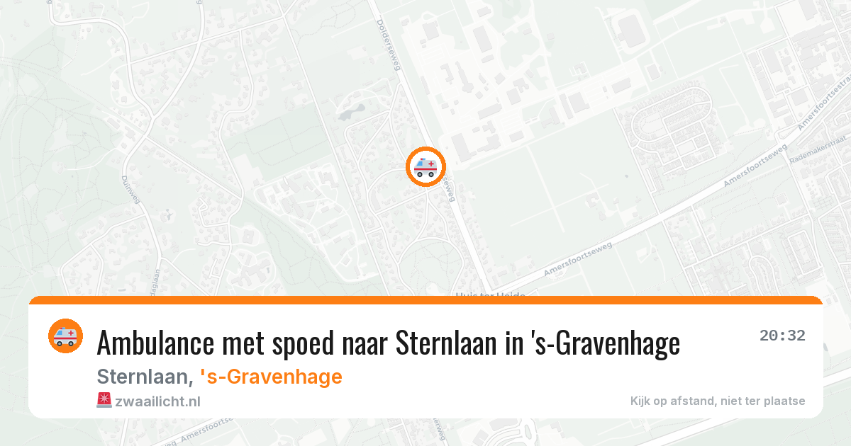 Ambulance met spoed naar Sternlaan in 's-Gravenhage — 12 mrt 2026