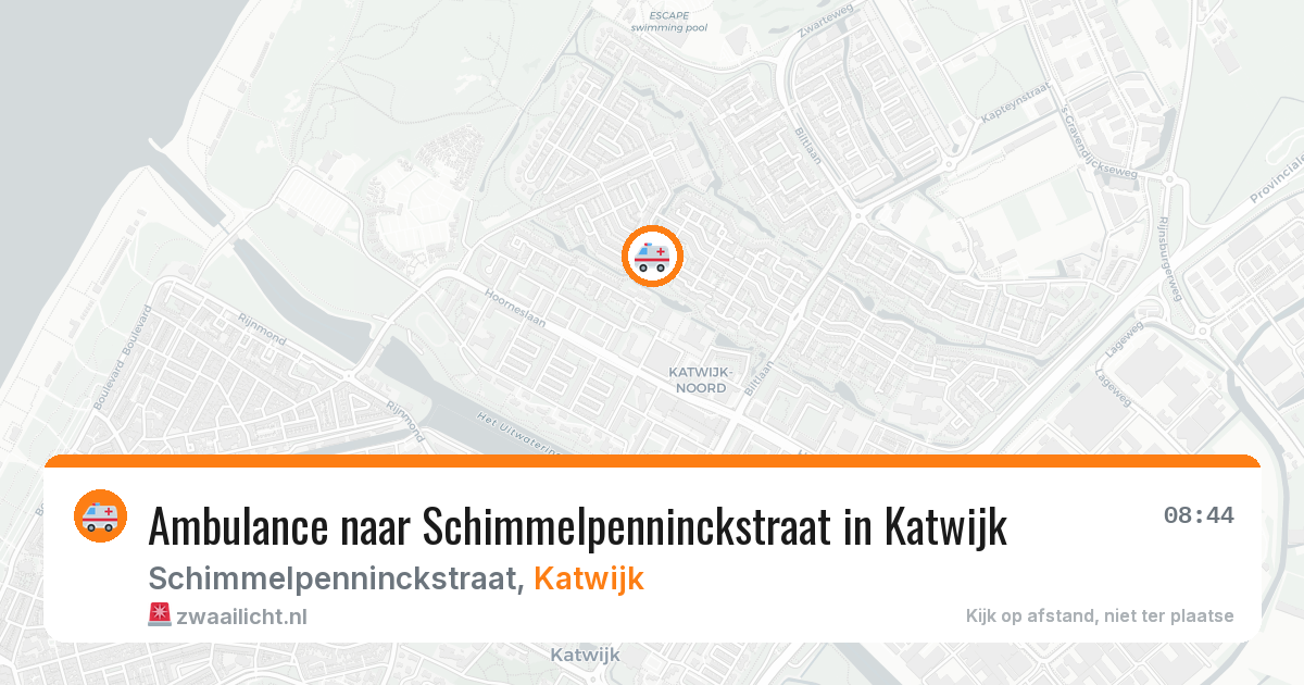 Ambulance naar Schimmelpenninckstraat in Katwijk — 26 mei 2026