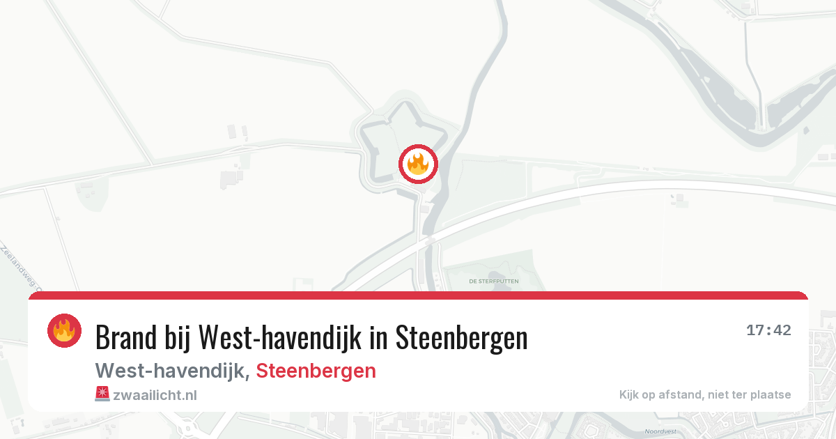 Brand bij West-havendijk in Steenbergen — 26 jun 2026