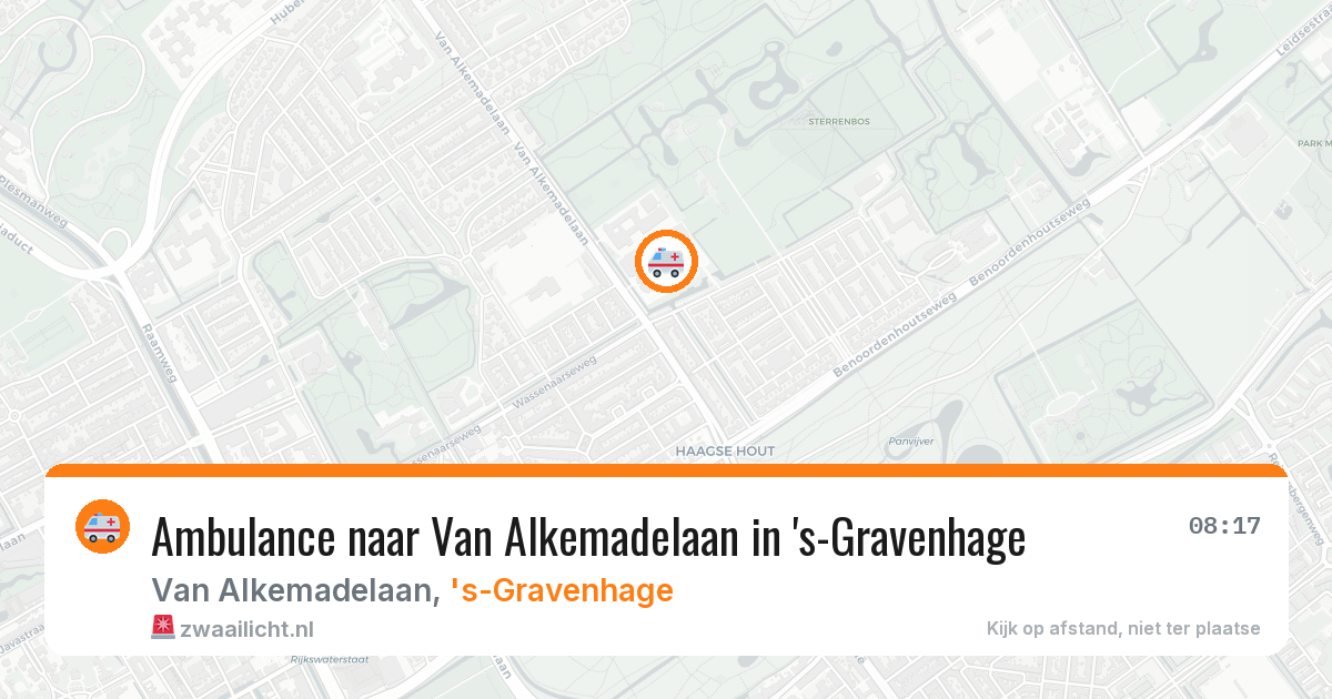 Ambulance naar Van Alkemadelaan in 's-Gravenhage — 30 jun 2026