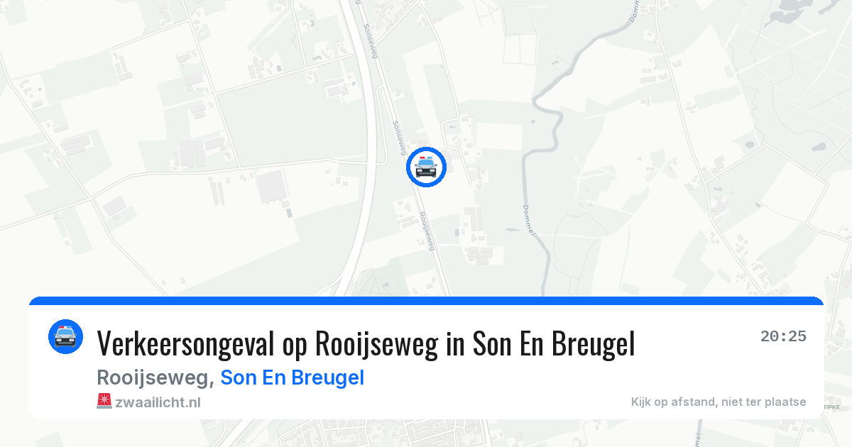 Verkeersongeval op Rooijseweg in Son En Breugel — 20 jan 2026