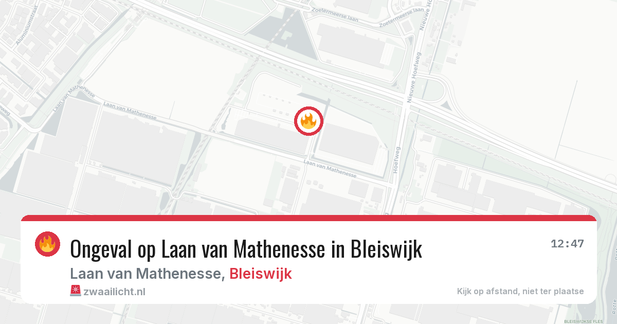 Ongeval op Laan van Mathenesse in Bleiswijk — 30 jul 2026