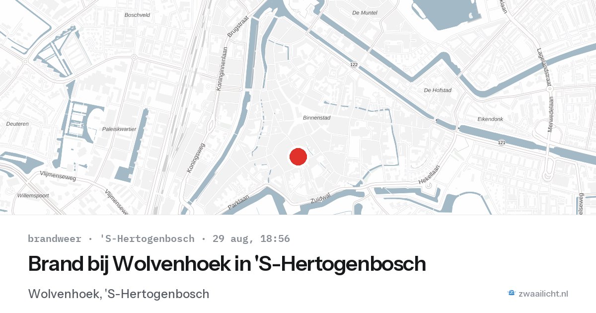 Brand bij Wolvenhoek in 'S-Hertogenbosch — 29 aug 2026