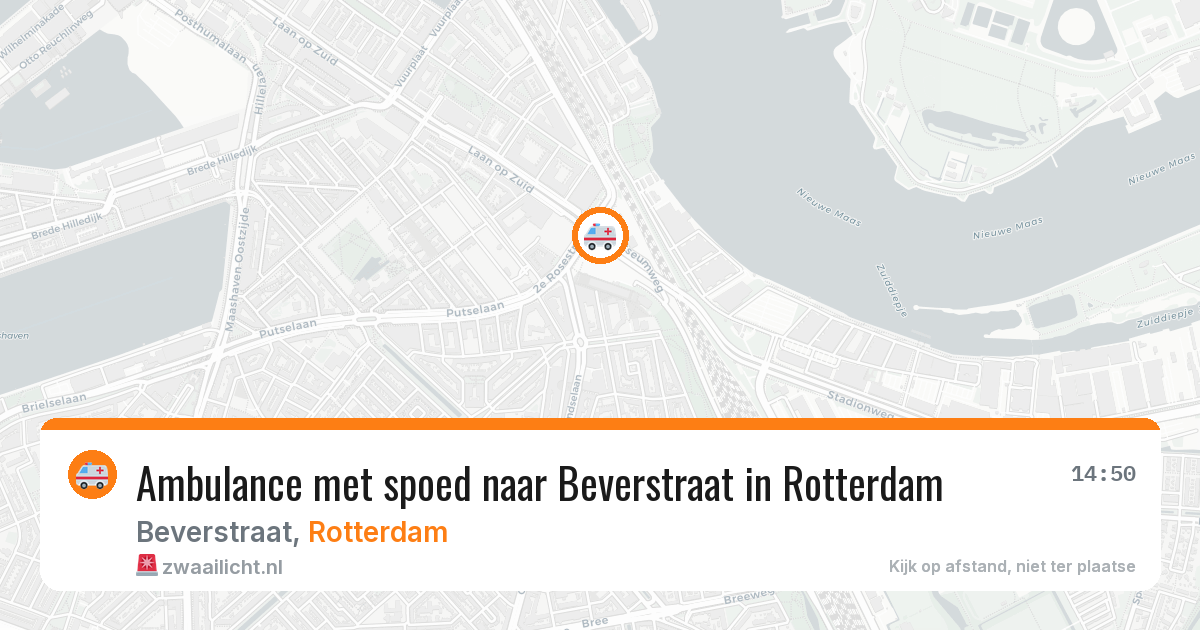 Ambulance met spoed naar Beverstraat in Rotterdam — 17 mrt 2026