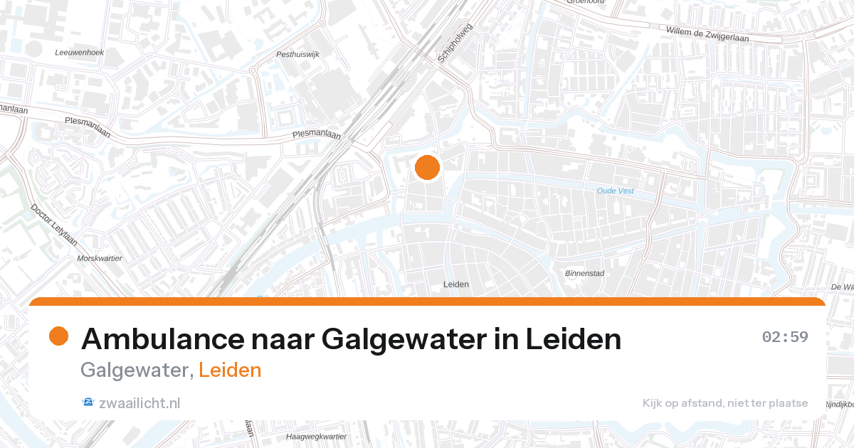 Ambulance naar Galgewater in Leiden — 7 feb 2026