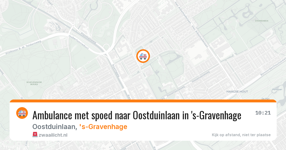 Ambulance met spoed naar Oostduinlaan in 's-Gravenhage — 26 mei 2026
