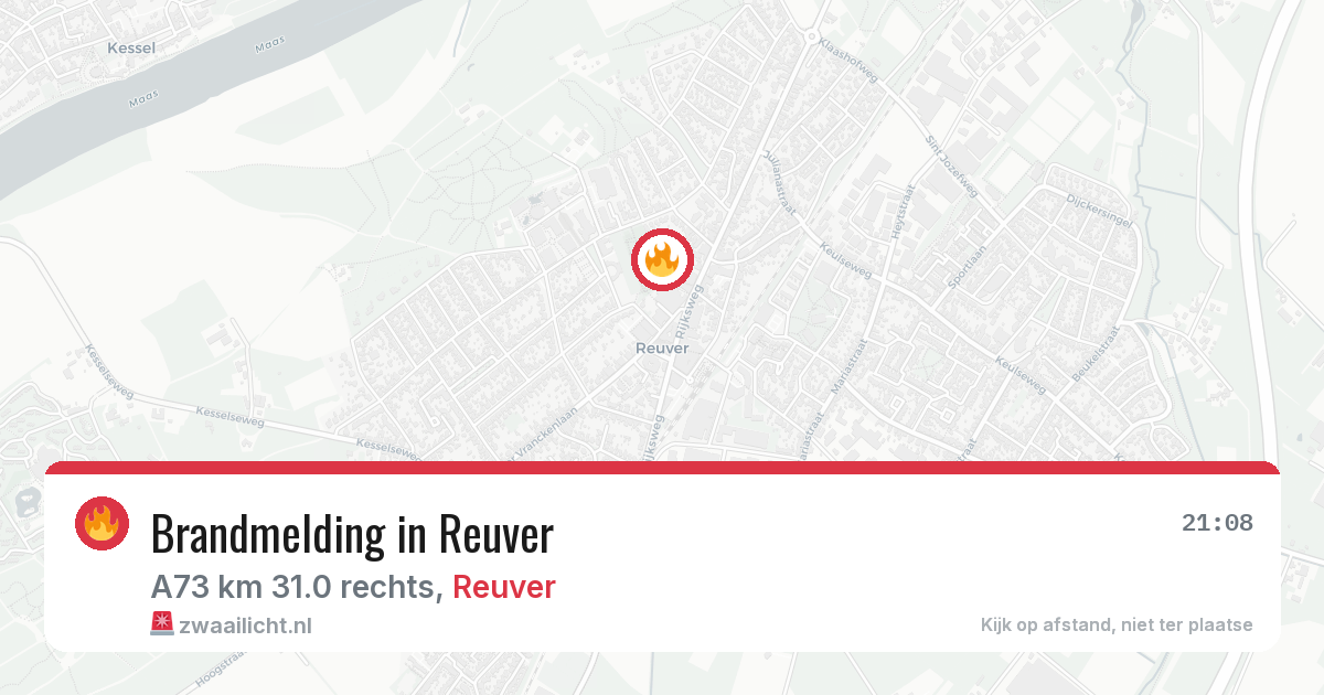Brandmelding in Reuver — 4 aug 2026