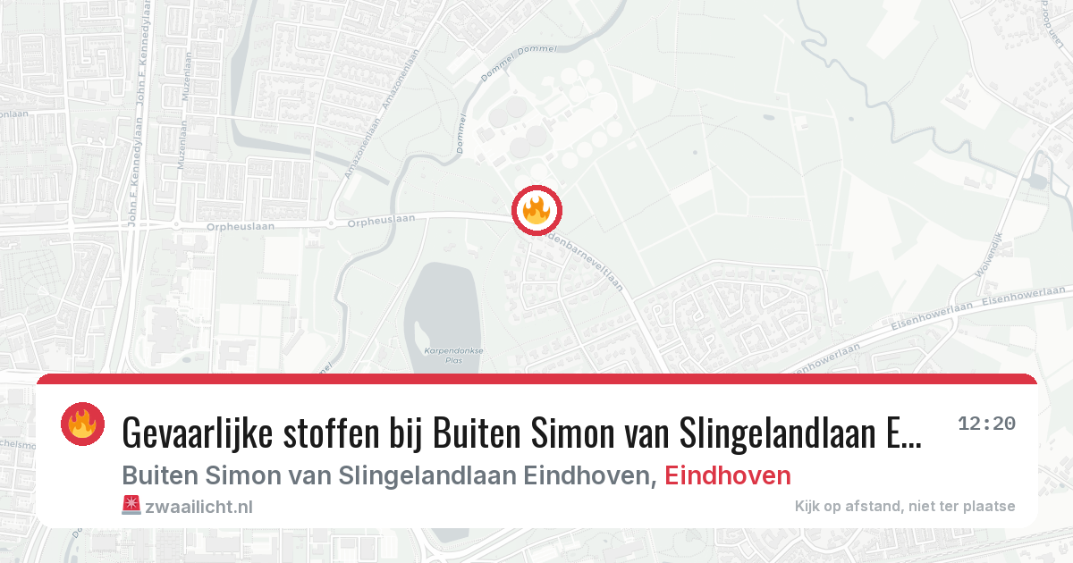 Gevaarlijke stoffen bij Buiten Simon van Slingelandlaan Eindhoven in Eindhoven — 26 jan 2026