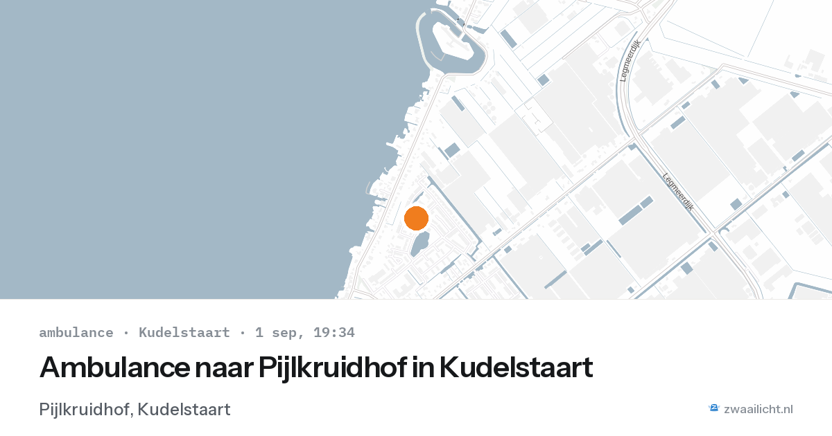 Ambulance naar Pijlkruidhof in Kudelstaart — 1 sep 2026