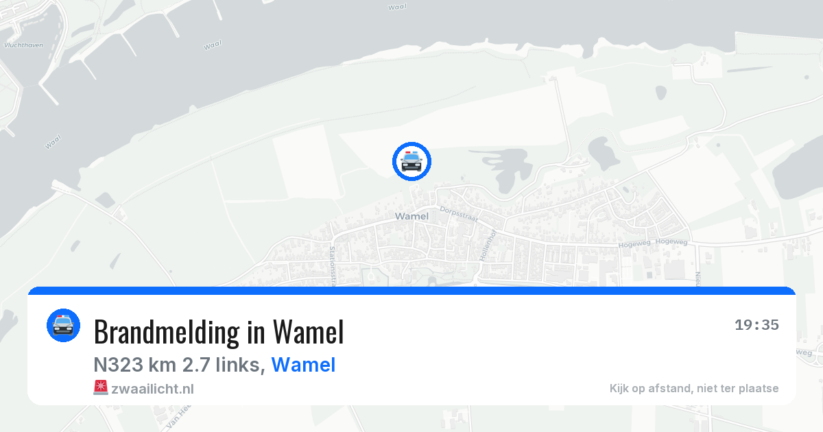 Brandmelding in Wamel — 15 apr 2026
