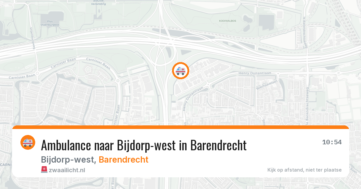 Ambulance naar Bijdorp-west in Barendrecht — 6 apr 2026