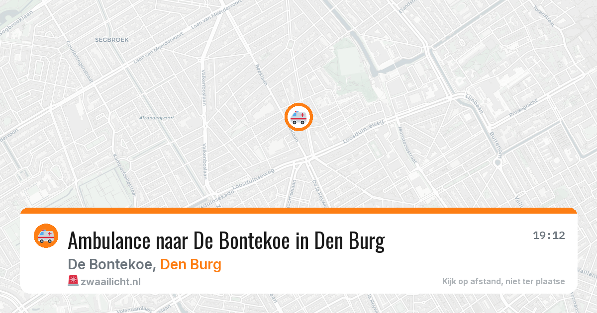 Ambulance naar De Bontekoe in Den Burg — 13 jul 2026