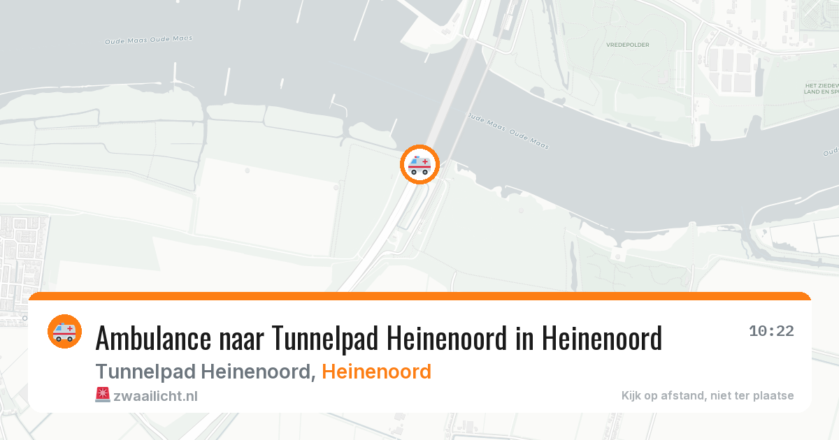 Ambulance naar Tunnelpad Heinenoord in Heinenoord — 24 mrt 2026