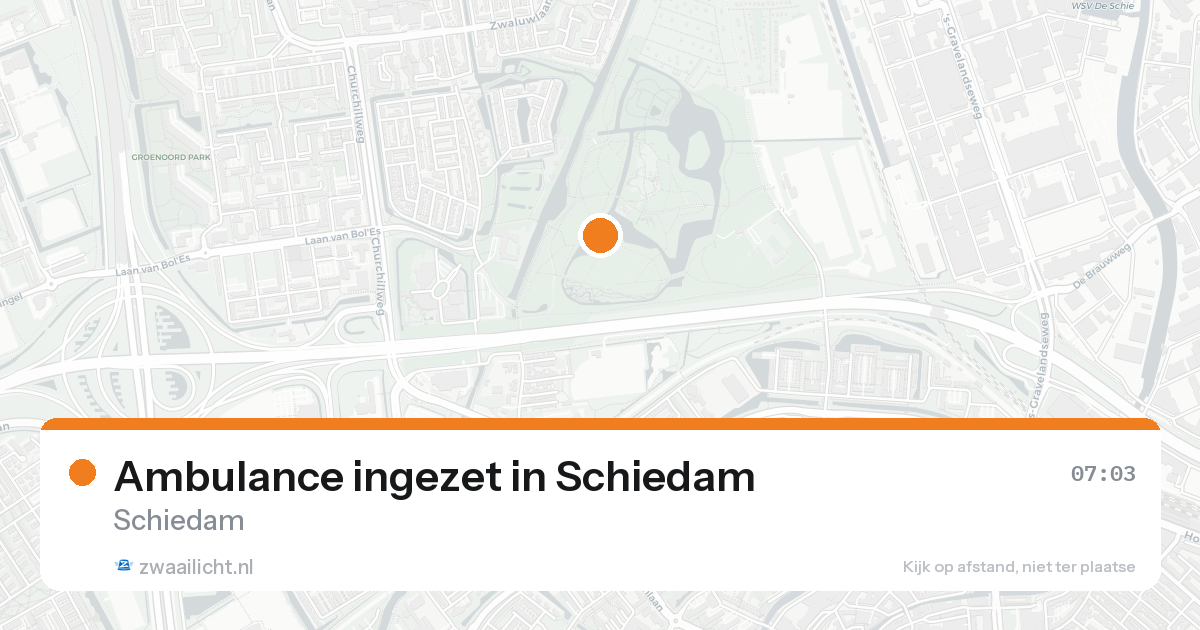 Ambulance ingezet in Schiedam — 24 aug 2026