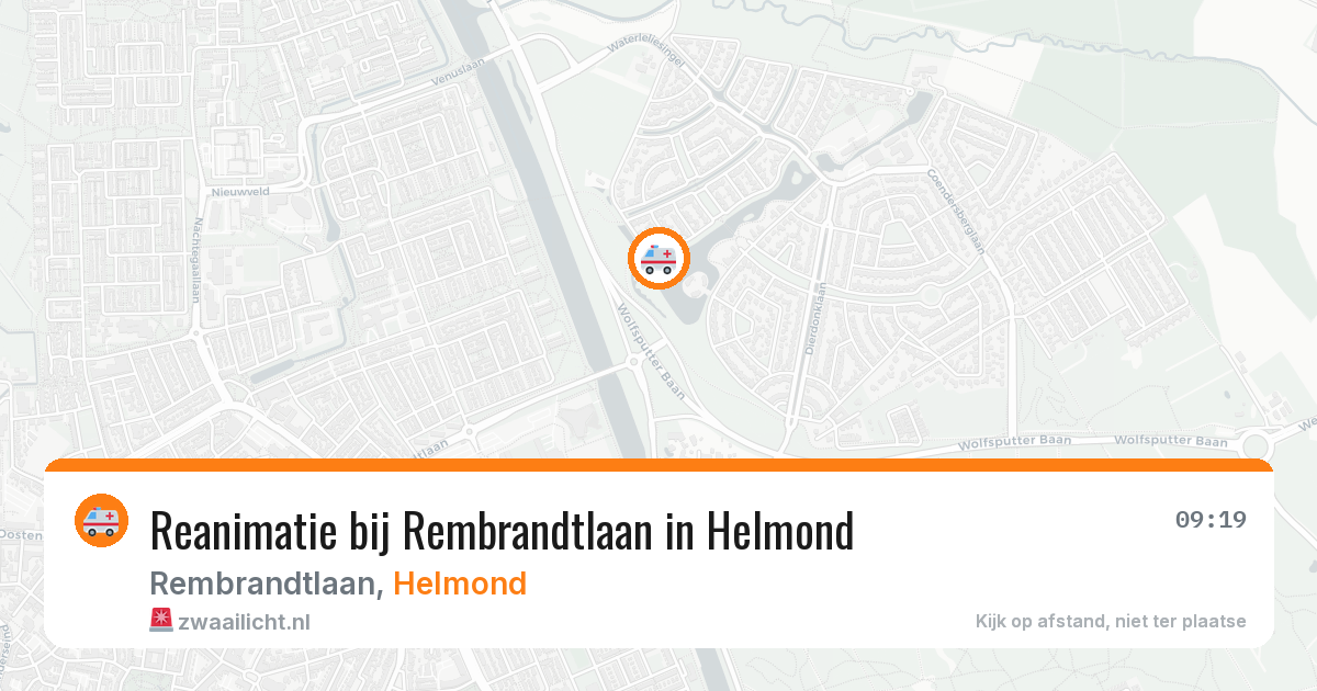 Reanimatie bij Rembrandtlaan in Helmond — 18 feb 2026