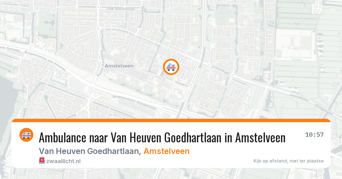 Ambulance naar Van Heuven Goedhartlaan in Amstelveen — 15 mei 2026