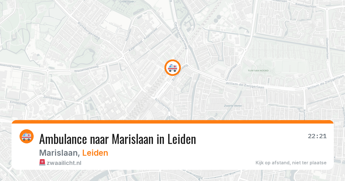 Ambulance naar Marislaan in Leiden — 1 aug 2026