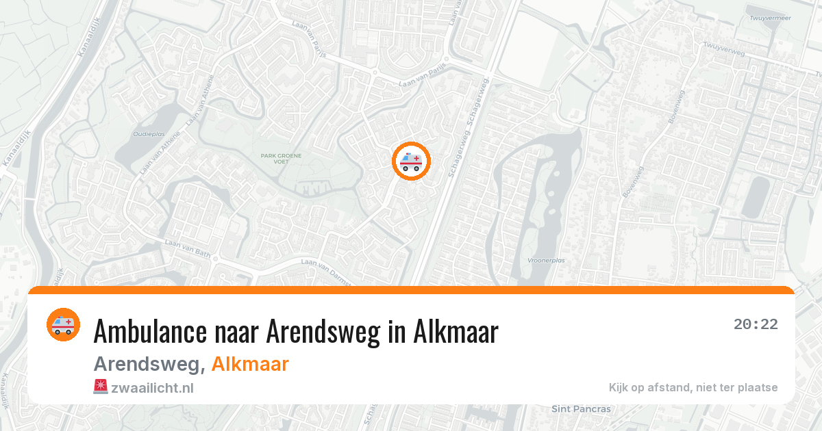 Ambulance naar Arendsweg in Alkmaar — 29 mei 2026