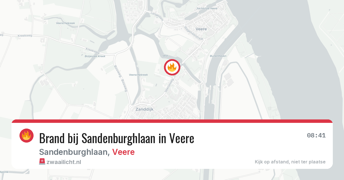 Brand bij Sandenburghlaan in Veere — 9 jul 2026
