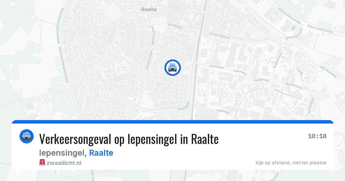 Verkeersongeval op Iepensingel in Raalte — 20 apr 2026