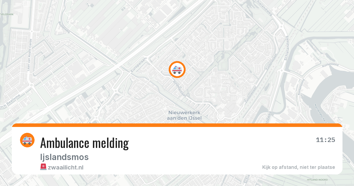 Ambulance melding — 19 jan 2026