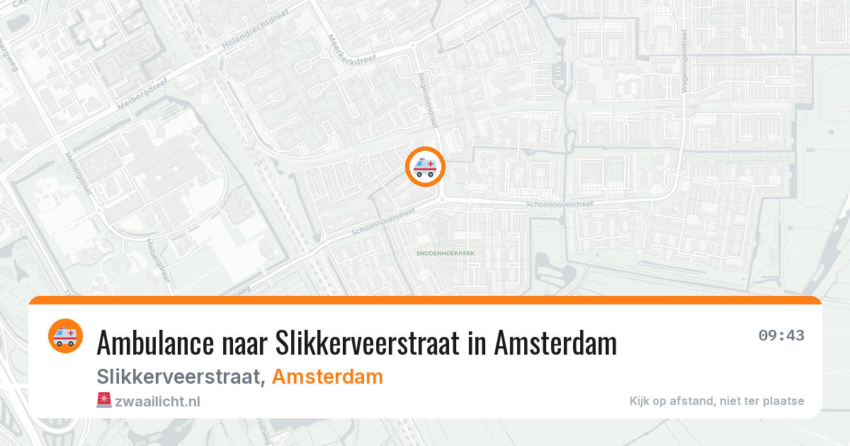 Ambulance naar Slikkerveerstraat in Amsterdam — 9 feb 2026