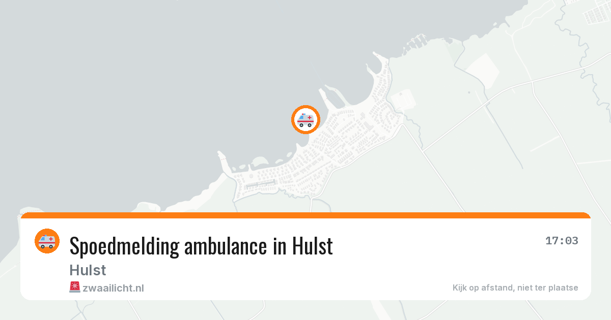 Spoedmelding ambulance in Hulst — 8 apr 2026