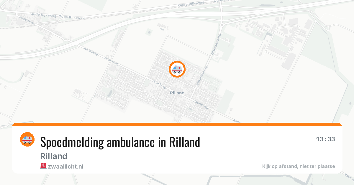 Spoedmelding ambulance in Rilland — 15 mrt 2026