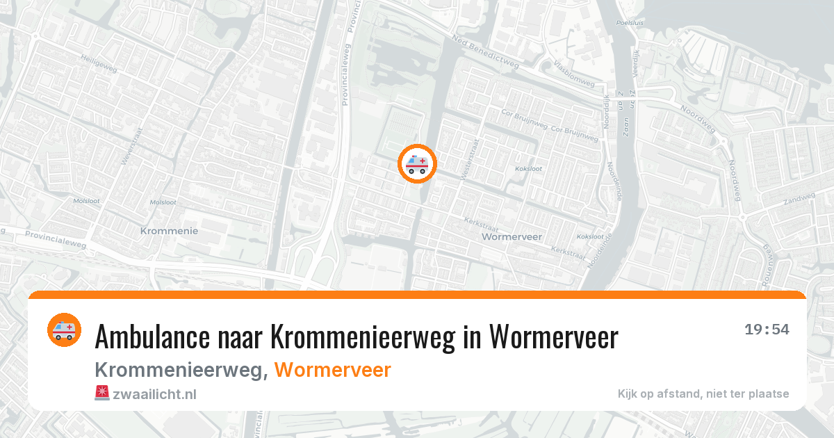 Ambulance naar Krommenieerweg in Wormerveer — 6 apr 2026