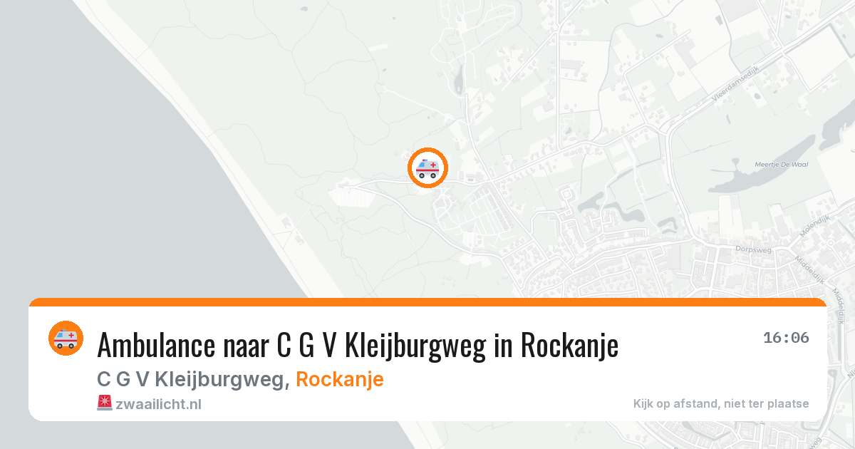 Ambulance naar C G V Kleijburgweg in Rockanje — 11 aug 2026
