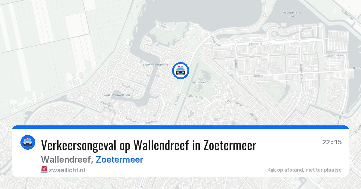 Verkeersongeval op Wallendreef in Zoetermeer — 16 jun 2026