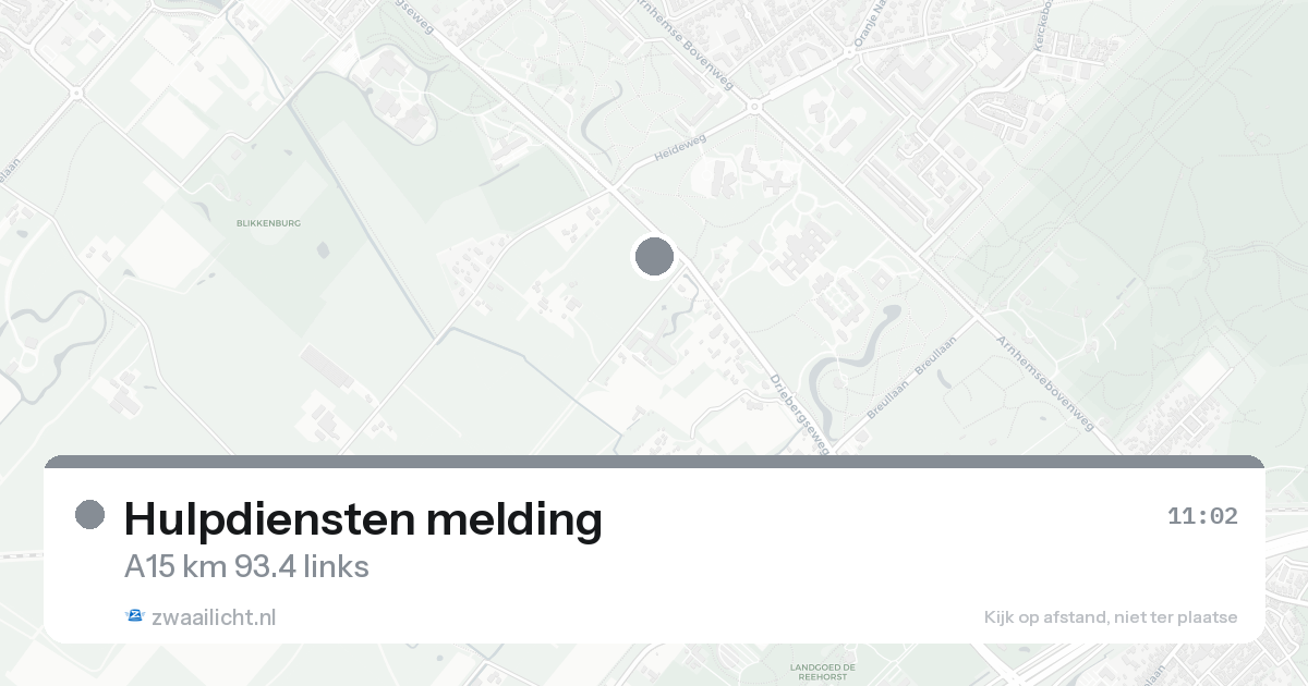 Hulpdiensten melding — 31 jan 2026