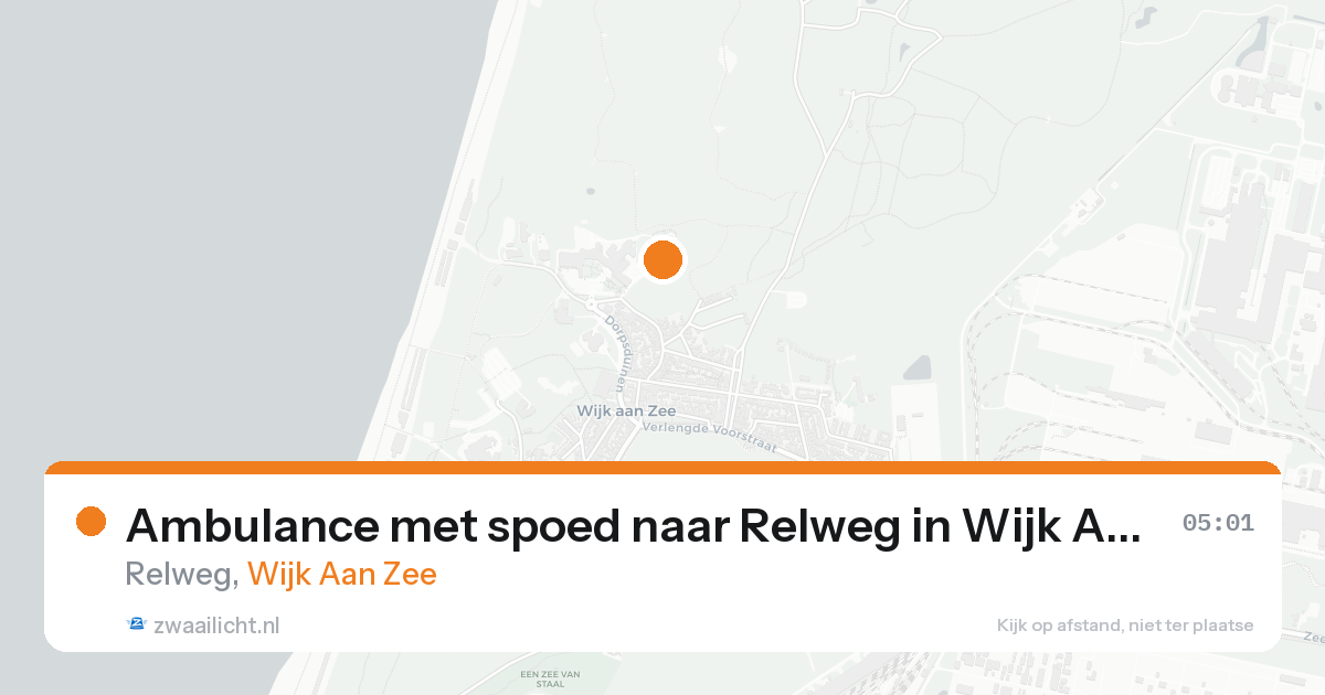 Ambulance met spoed naar Relweg in Wijk Aan Zee — 18 mei 2026