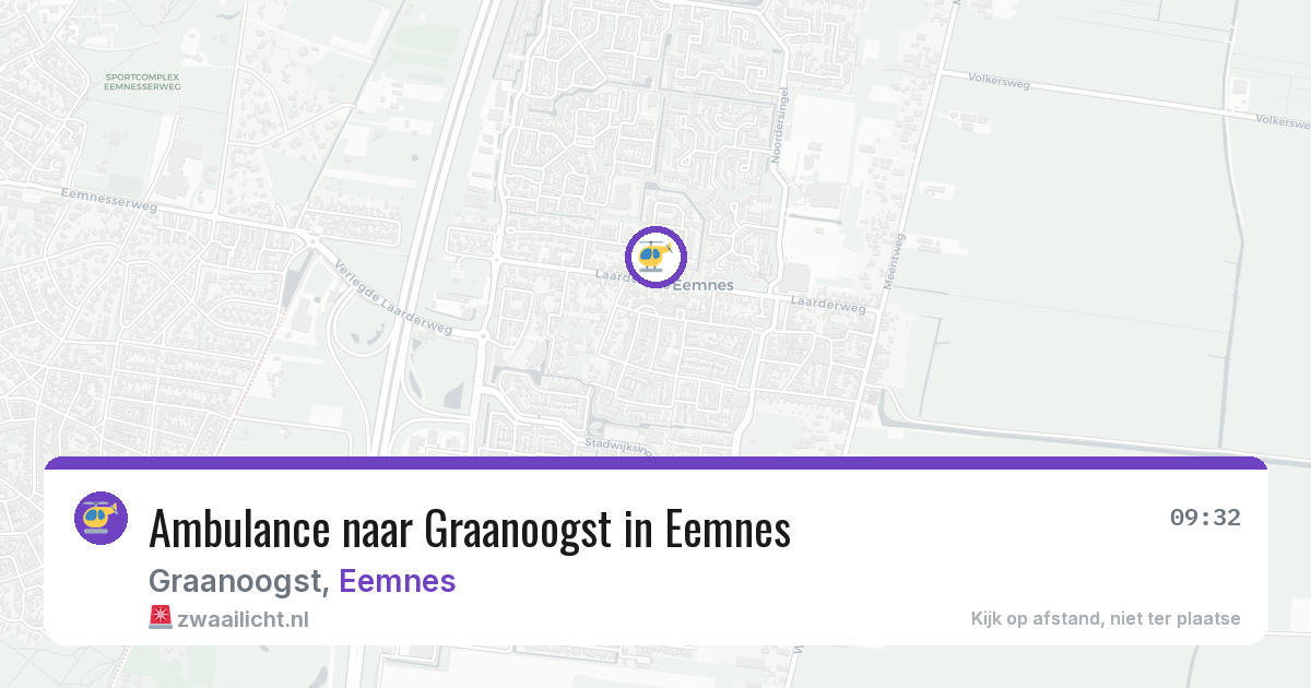 Ambulance naar Graanoogst in Eemnes — 12 mrt 2026