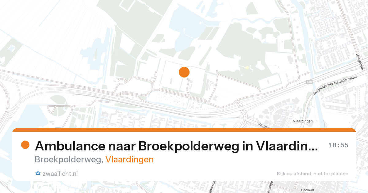 Ambulance naar Broekpolderweg in Vlaardingen — 13 jun 2026