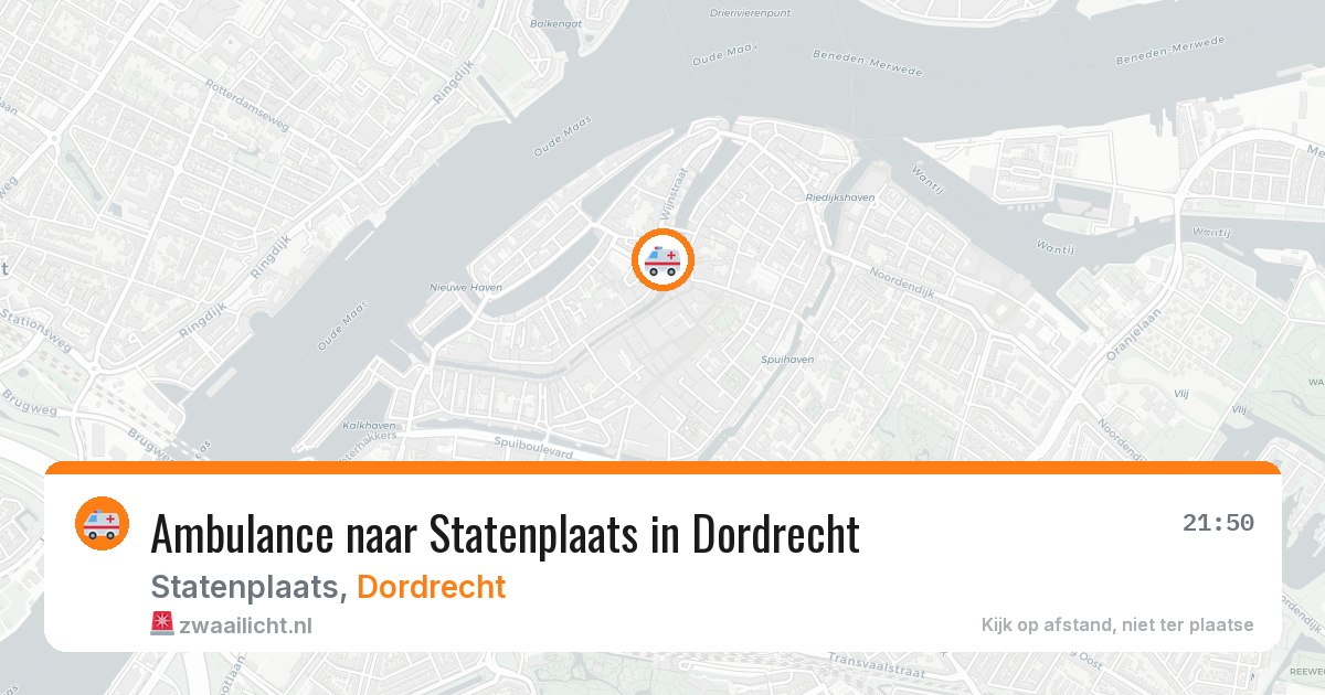 Ambulance naar Statenplaats in Dordrecht — 20 mrt 2026