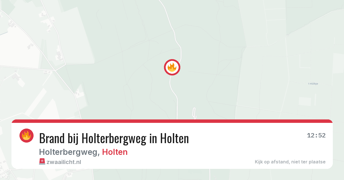 Brand bij Holterbergweg in Holten — 21 jun 2026