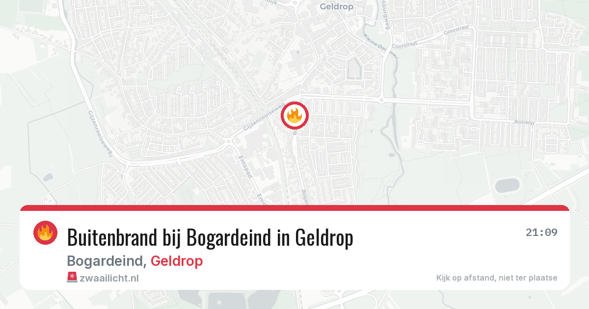 Buitenbrand bij Bogardeind in Geldrop — 14 jul 2026
