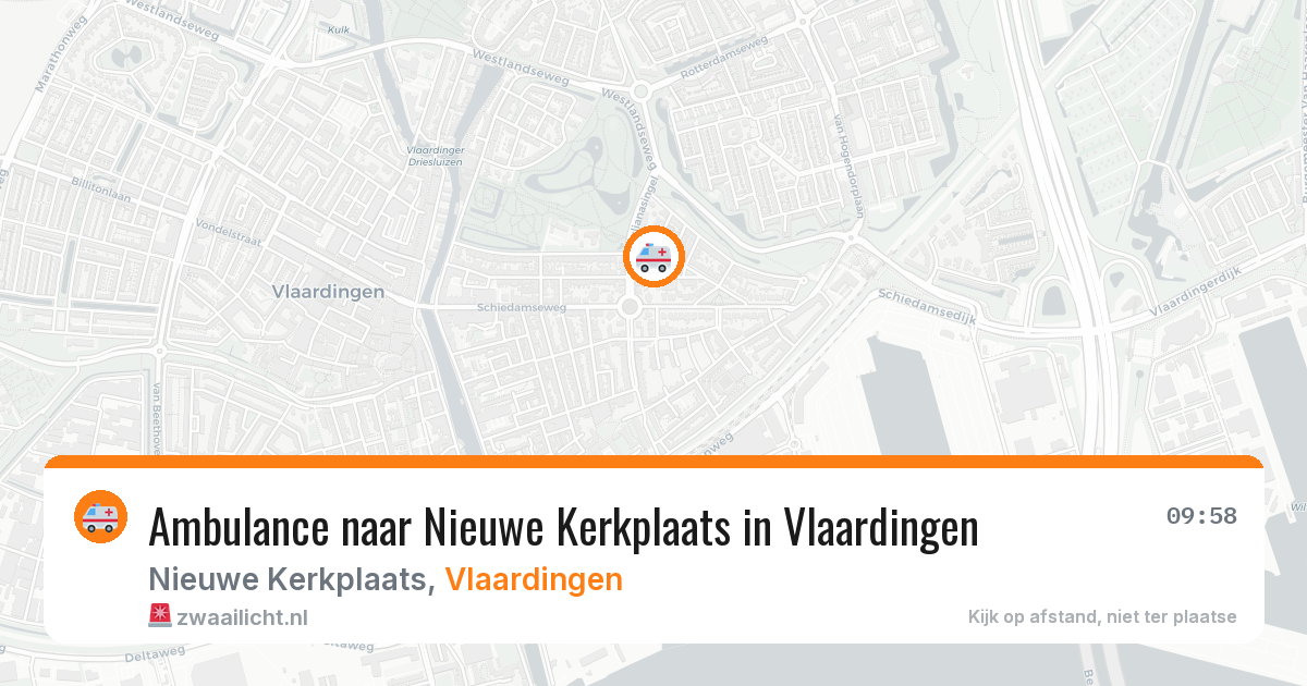 Ambulance naar Nieuwe Kerkplaats in Vlaardingen — 31 mrt 2026