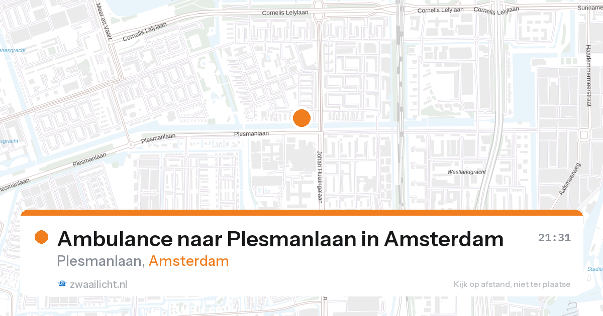 Ambulance naar Plesmanlaan in Amsterdam — 23 jun 2026