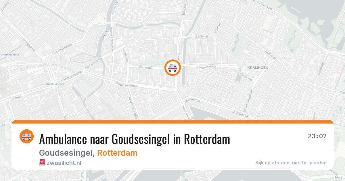 Ambulance naar Goudsesingel in Rotterdam — 20 jun 2026