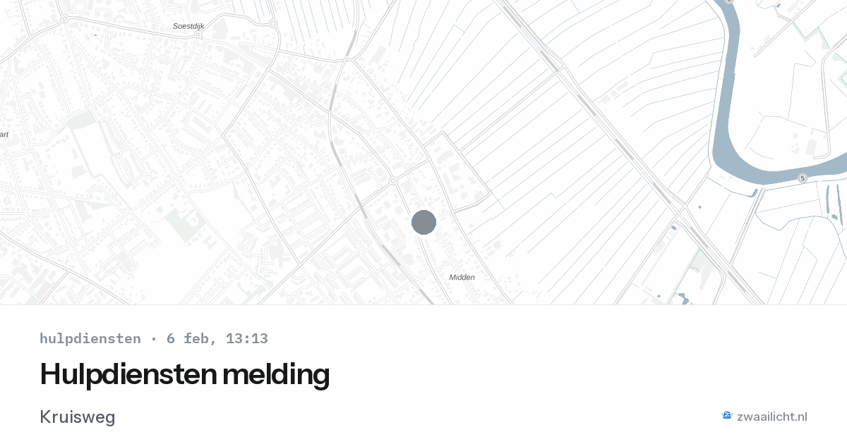 Hulpdiensten melding — 6 feb 2026
