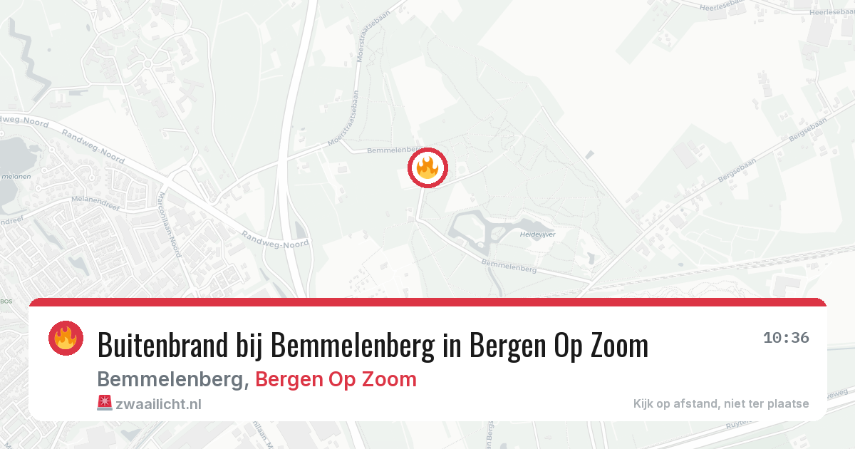 Buitenbrand bij Bemmelenberg in Bergen Op Zoom — 2 jul 2026