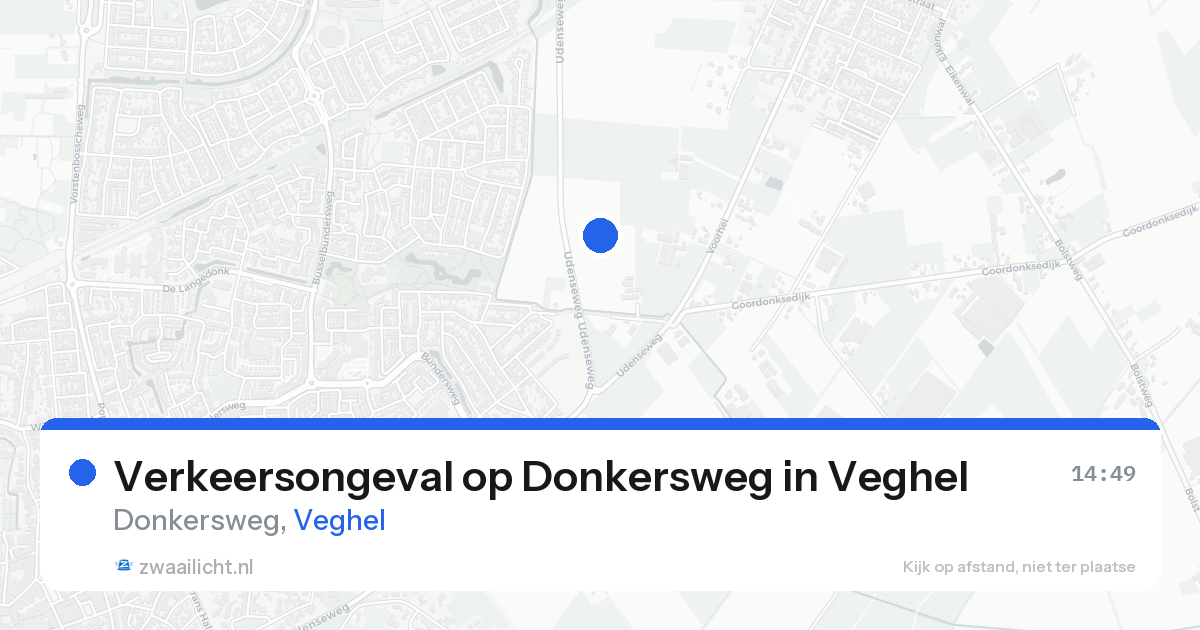 Verkeersongeval op Donkersweg in Veghel — 18 aug 2026