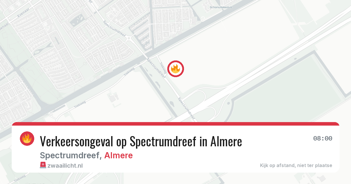 Verkeersongeval op Spectrumdreef in Almere — 3 mrt 2026