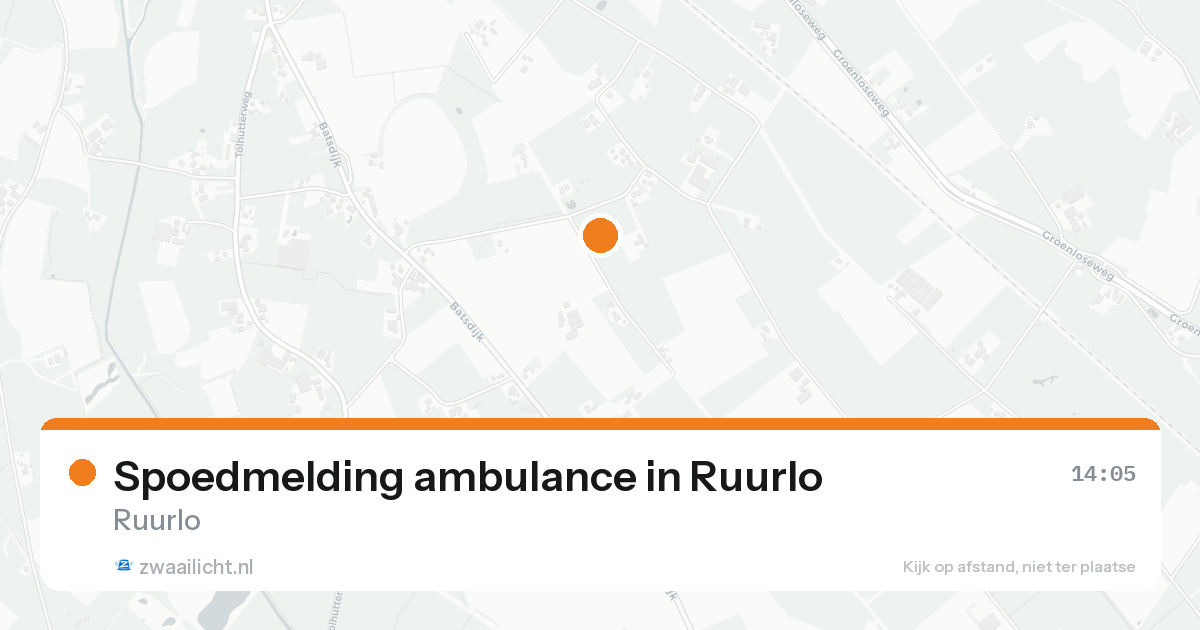 Spoedmelding ambulance in Ruurlo — 12 aug 2026