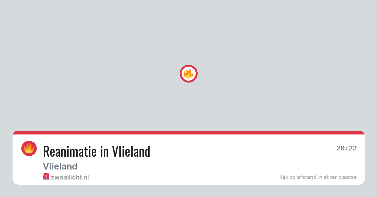Reanimatie in Vlieland — 10 jul 2026