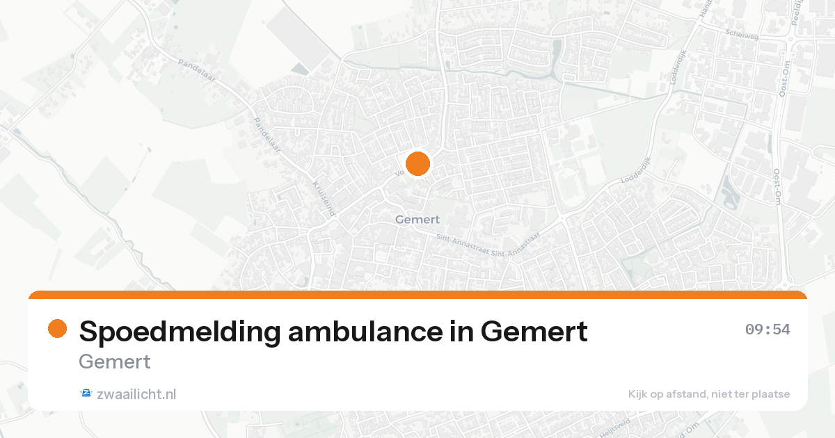 Spoedmelding ambulance in Gemert — 31 jan 2026